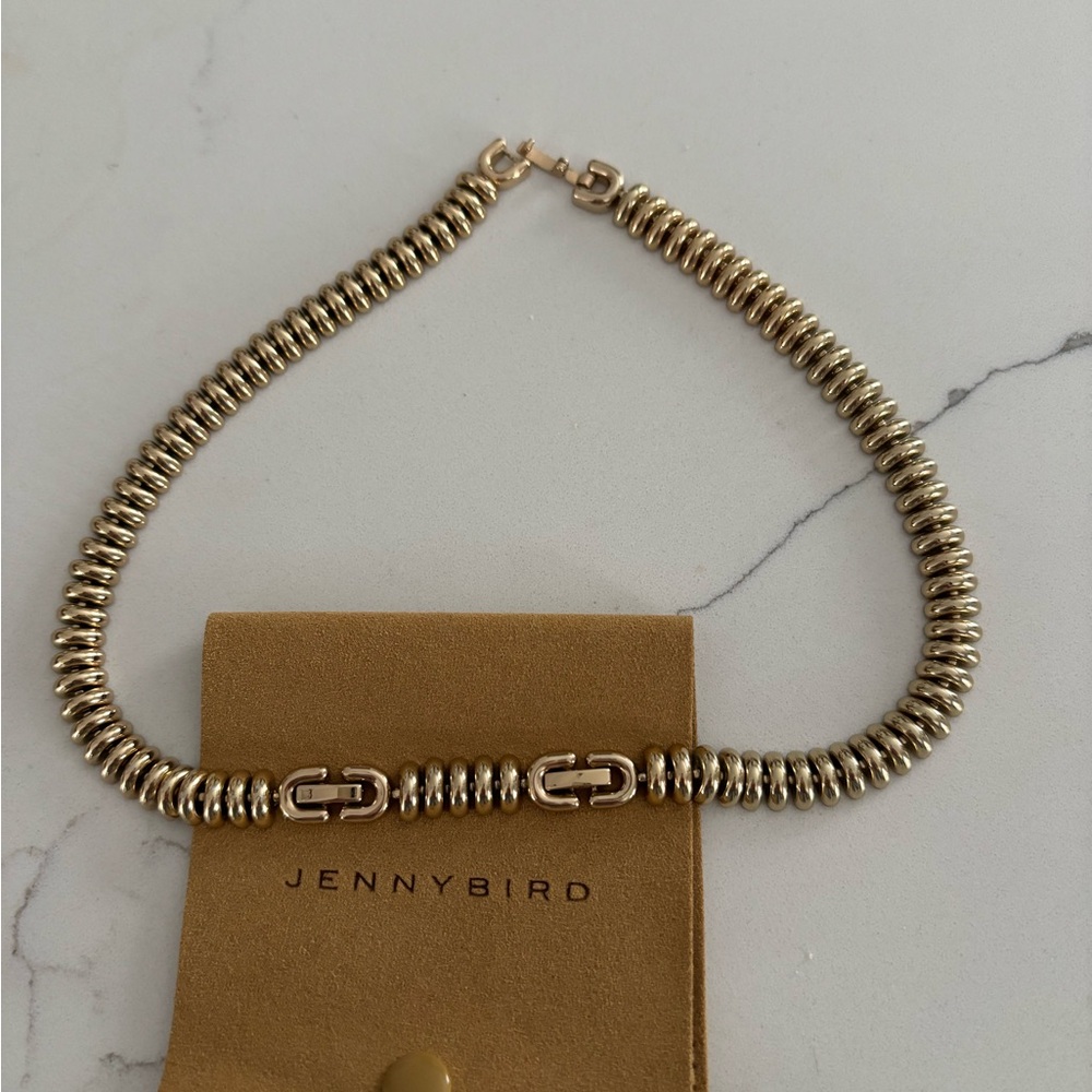 Jenny Bird Gold Spiral Necklace